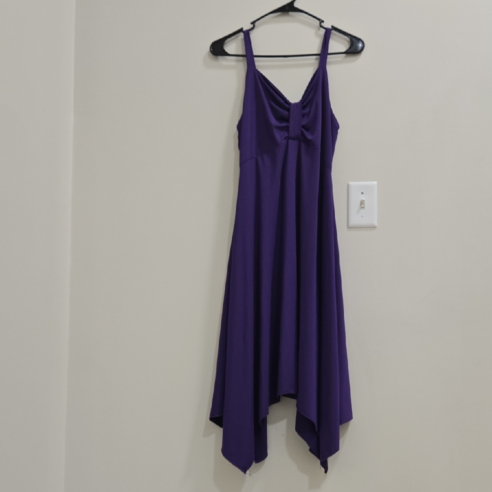 Chic Asymmetrical Purple Dress **NWOT** - Picture 6 of 8